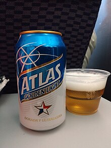 A can of Atlas beer. Lata de cerveza Atlas.jpg