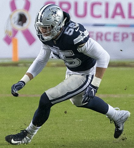 Vander Esch with the Cowboys in 2018