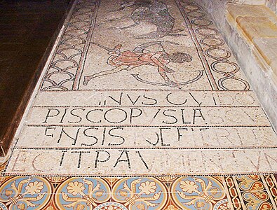 Mosaicos del siglo XII de la catedral de Lescar