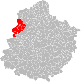 Locatie van de gemeenschap van gemeenten van het Pays de Sillé