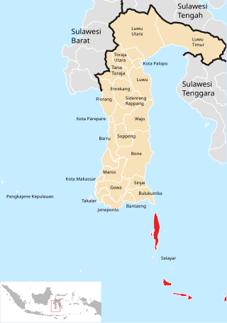 <span class="mw-page-title-main">Selayar Islands Regency</span> Regency in Sulawesi, Indonesia