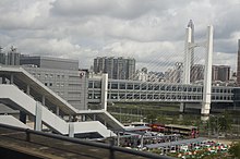 Footbridge between Lok Ma Chau station and Futian Port Lok Ma Chau Station 2016 06 part1.jpg