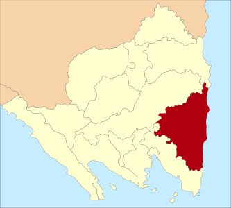 Peta Lokasi Kabupaten Lampung Timur di Lampung