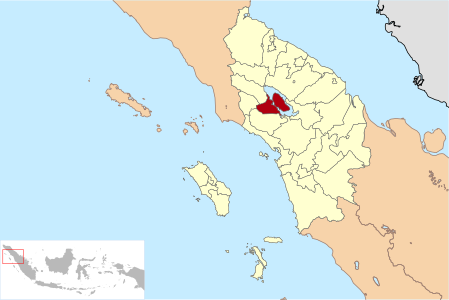 Peta Lokasi Kabupaten Samosir di Sumatera Utara