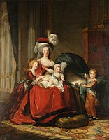 Marie-Antoinette de Lorraine-Habsbourg, reine de France et ses enfants