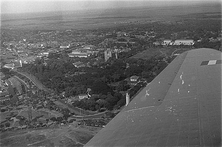 The Wilhelminapark and the Citadel Prins Frederik in 1946.