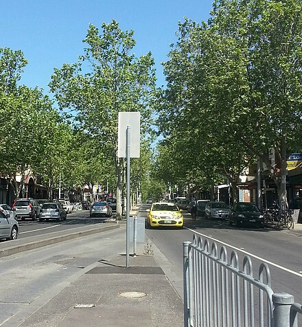 Lygon St, looking south from Elgin St