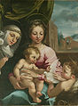 Madonna and Child with the Infant St John the Baptist and St Catherine of Siena, by Rutilio Manetti