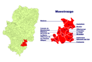 Términos municipales de la comarca Maestrazgo (Teruel).