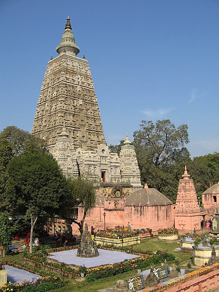 The Mahabodhi Temple in Bodh Gaya