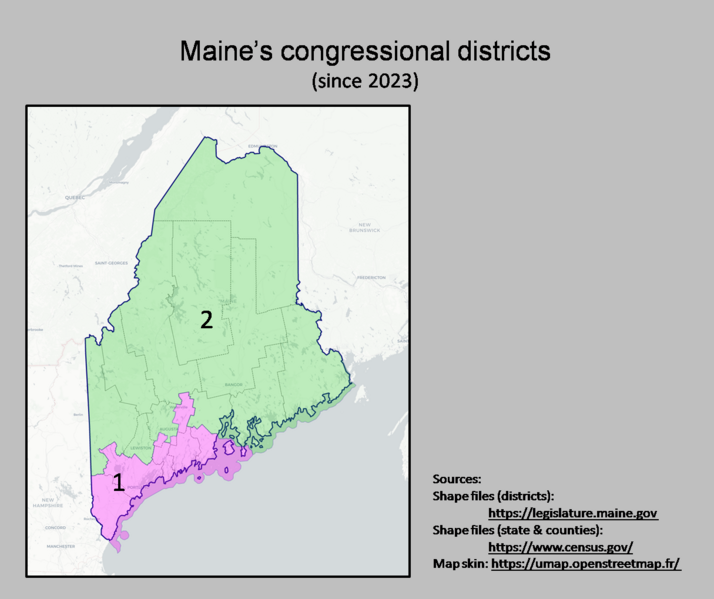 File:Maine's congressional districts (since 2023).png