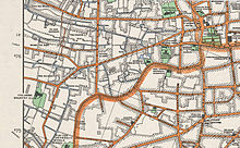 Detail from Plan of Shanghai, drawn 1933, showing the Columbia Country Club on the edge of the city. Map of Columbia Country Club, Shanghai, 1933.jpg