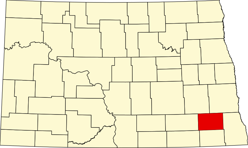 Fil:Map of North Dakota highlighting Ransom County.svg