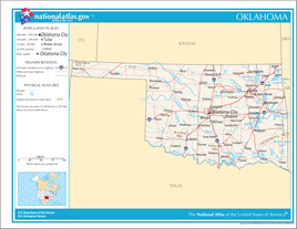 Mapa de Oklahoma