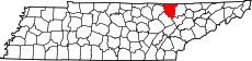 Map of Tennessee highlighting Scott County.svg