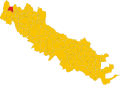 Map of comune of Agnadello (province of Cremona, region Lombardy, Italy).svg