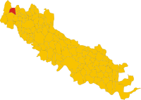 Map of comune of Agnadello (province of Cremona, region Lombardy, Italy).svg