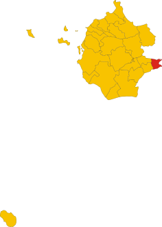 Map of comune of Poggioreale (province of Trapani, region Sicily, Italy).svg