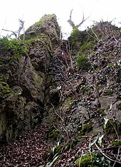 zeitgenössische Fotografie der Felsen von Marche-les-Dames