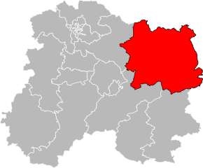 Kanton na mapě departementu Marne