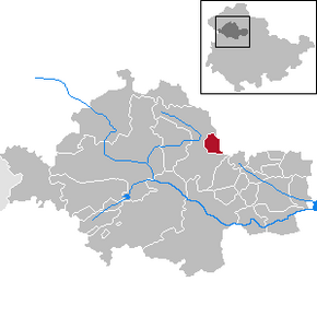 Poziția Marolterode pe harta districtului Unstrut-Hainich-Kreis
