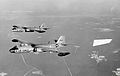 Martin B-57E Canberra in flight. Aircraft towing target is B-57E (SN 55-4269) 061031-F-1234P-004.jpg