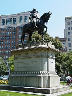 Equestrian statue of James B. McPherson artwork by Louis Rebisso