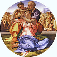 1501-1505 English: Michelangelo, en:Doni Tondo, Uffizzi