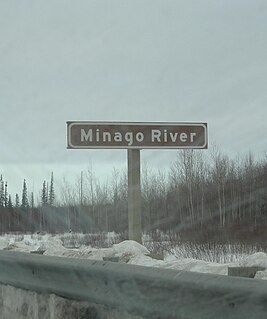 Minago River River in Manitoba, Canada