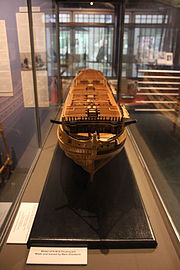 Model of HMS Foudroyant, in Monmouth Museum, 2.JPG