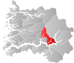 Kaupanger - Carte