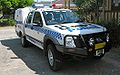 Holden Rodeo with cage and bull-bar