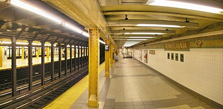 NYC subway Pennsylvania Pano