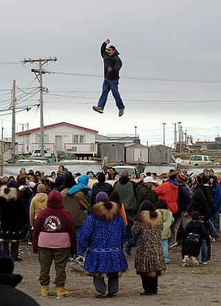 <span class="mw-page-title-main">Nalukataq</span> Spring whaling festival of the Iñupiat of Northern Alaska