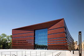 Narodowe Forum Muzyki, main facade from Plac Wolności