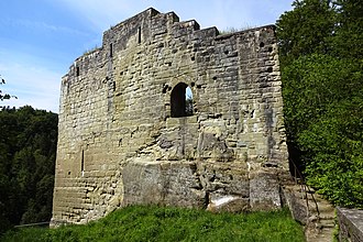 Grasburg castle ruins : rear section Naturpark Gantrisch 23.jpg