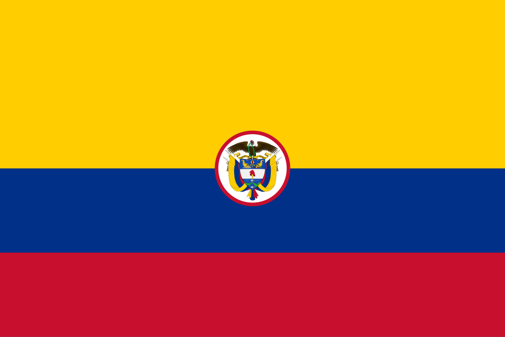 6Febrero - Colombia - Página 17 1024px-Naval_Ensign_of_Colombia.svg