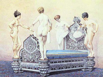 Nawab bed Christofle, ca. 1882.