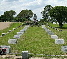 Dutch memorial and grave sites in Cedar Lawn Cemetery Nederlands Ereveld in Cedar Lawn Cemetery, Jackson, MS.jpg