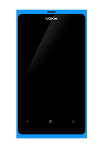 Fotomontaggio di un Lumia 800