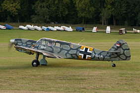 English: Nord 1002 Pingouin II (D-ELLM, cn 088, 1945) at "Oldtimer Fliegertreffen" Hahnweide (EDST) 2011. Deutsch: Nord 1002 Pingouin II (D-ELLM, cn 088, 1945) auf dem Oldtimer Fliegertreffen Hahnweide (EDST) 2011.