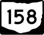 Маркер State Route 158 