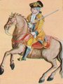 Cavalry officer of Brazilian Auxiliary troops of the 18th century.