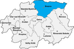 Distret de Brezno - Localizazion
