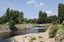 The Olona River in Legnano Olona river Legnano.JPG