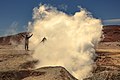 On and around Bolivias' Salar de Uyuni - hot sulphur pools - (24211629594).jpg