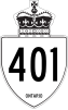 Schild des Ontario Highway 401