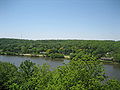 Scenic overlook above Rock River from Eagle's Nest Bluff.