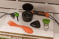 * Nomination: Selection of outdoor utensils at OutDoor 2018 --MB-one 22:55, 22 October 2021 (UTC) * Review  Comment I don't find the white balance and contrast to be good. Subjects are slightly out of focus. --Andrey Korzun 12:30, 27 October 2021 (UTC)