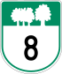 Route 8 Schild